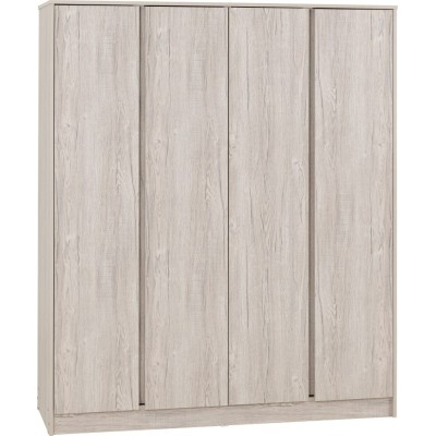 Malvern 4 Door Wardrobe - Urban Snow