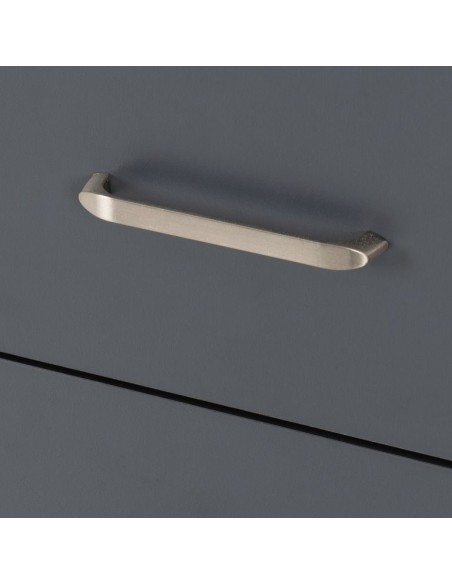 Portland 2 Drawer Bedside Locker - Grey/Oak Effect