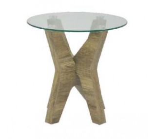 Canyon Lamp Table - Grey Oak