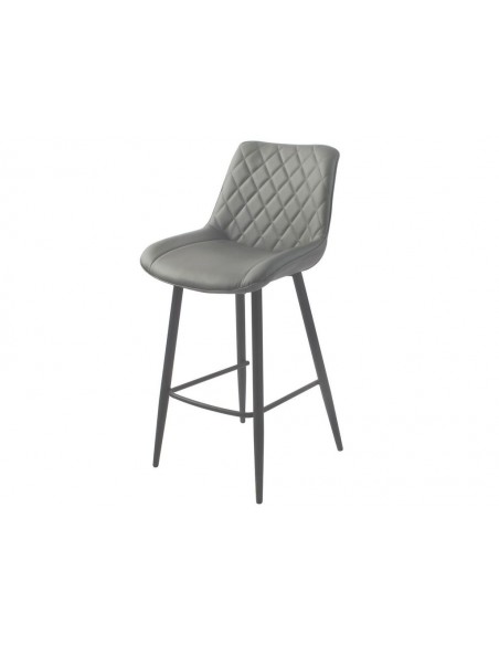 Silvia Bar Stool - Grey PU