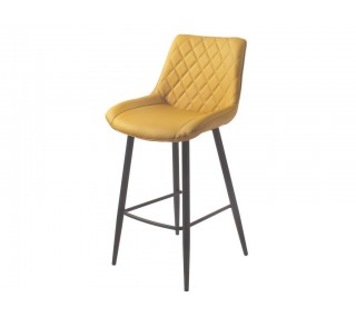 Silvia Bar Stool - Yellow PU