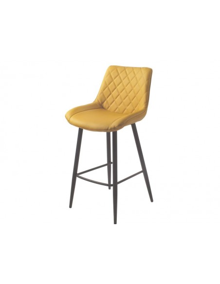 Silvia Bar Stool - Yellow PU