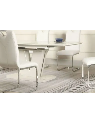 Vicenza 1.6m Extending Dining Table - Light Grey