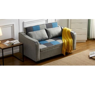 Celeste Sofa Bed - Teal/Grey Patchwork | sofa, sofas, sofa ireland, sofa wexford, sofa dublin, sofa furniture store, sofa online, cheap sofas ireland, sofa bed dublin, 2 seater sofa ireland