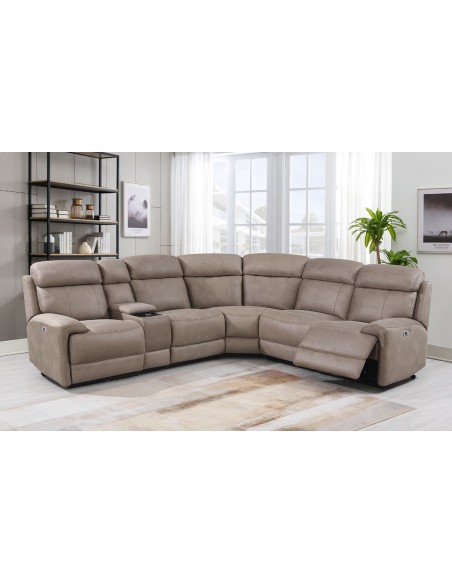 Positano Electric Corner Sofa - Sultry