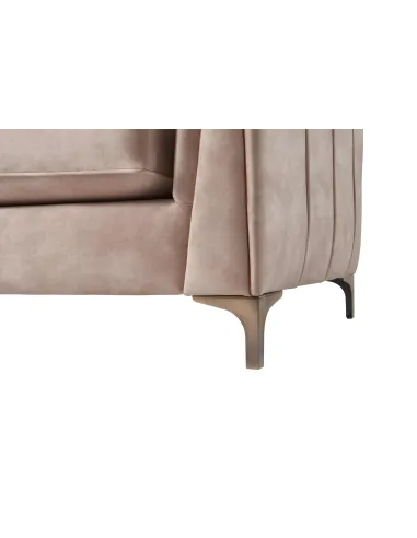 Pembrooke Fixed Armchair - Sand Fabric