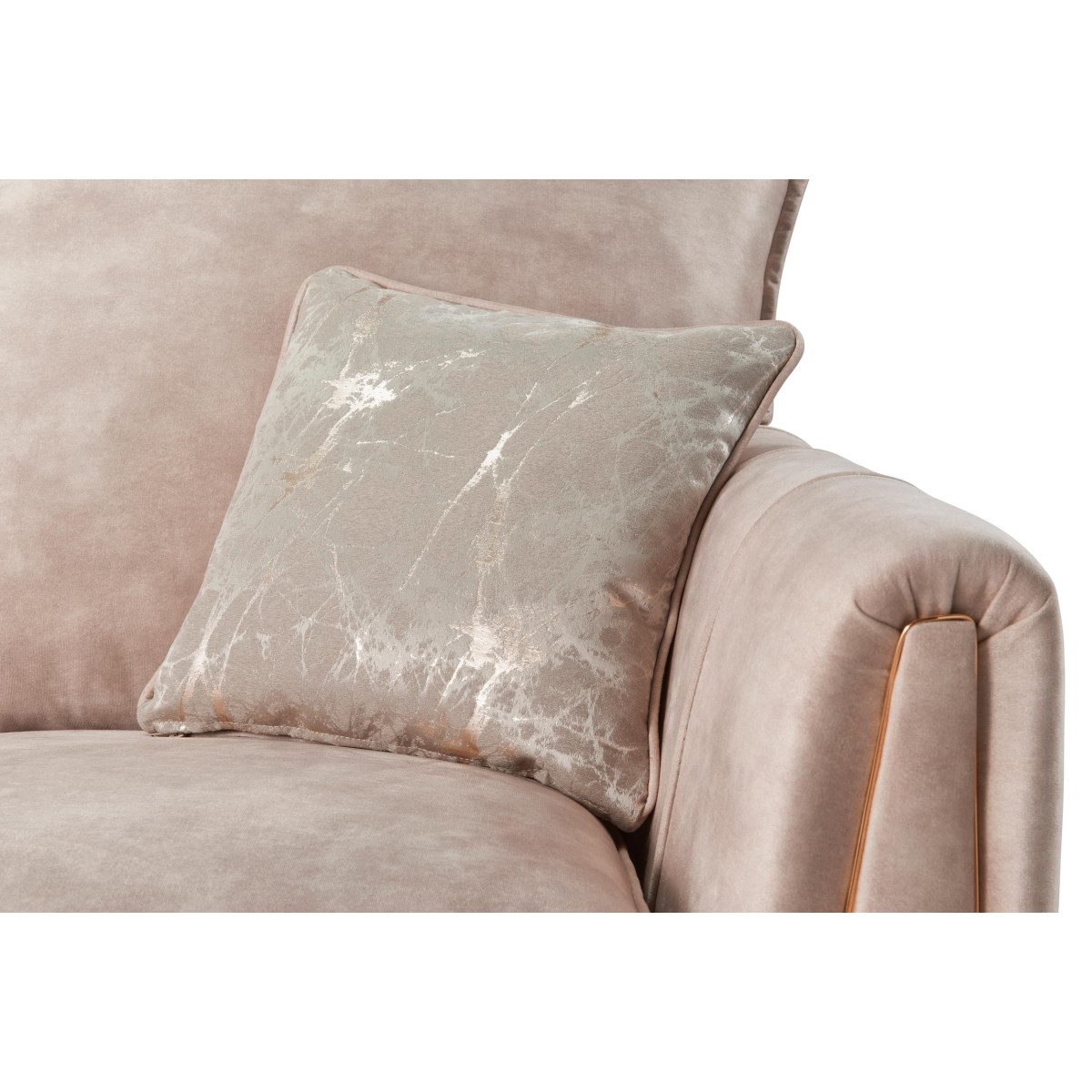 Pembrooke 1.5 Fixed Seater Stone Sofa - Stone...