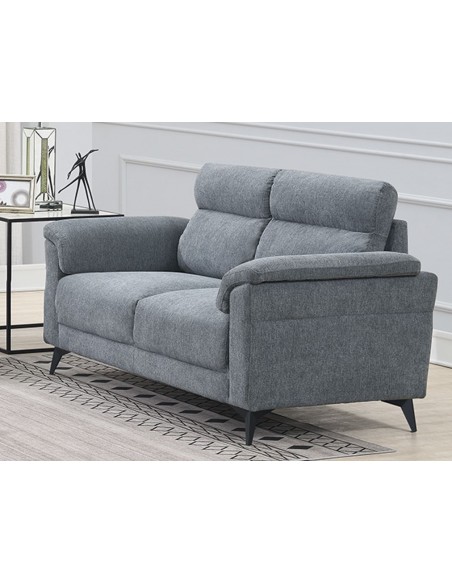 Marant 2 Seater Fixed Sofa - Grey Fabric