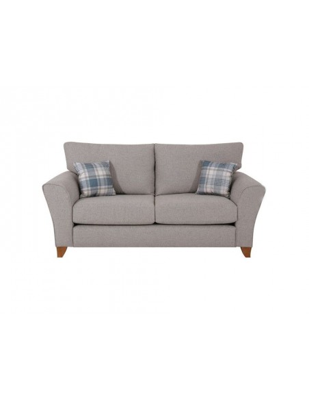 Verdi 2 Seater Fixed Sofa - Silver Fabric