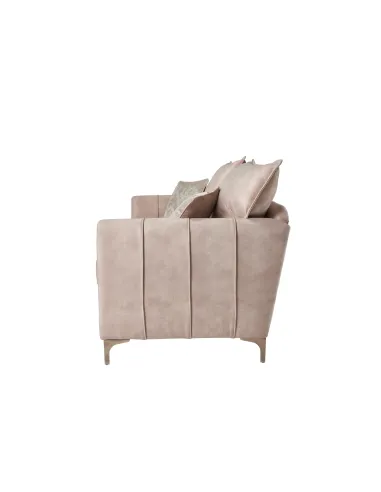 Pembrooke 3 Seater Fixed Sofa - Sand Fabric