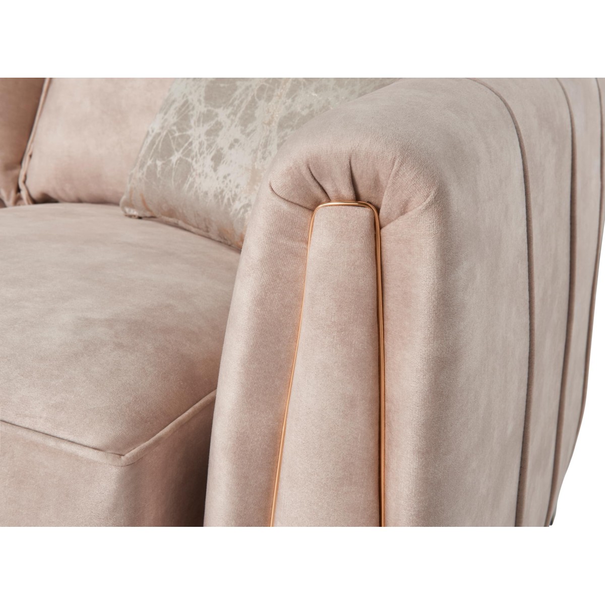 Pembrooke 3+1+1 Fixed Sofa Set - Palladium Sand