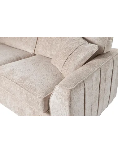 Rialto 3+2 Seater Sofa Set - Stone Fabric