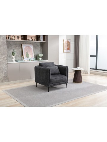 Rae Fixed Armchair - Dark Grey