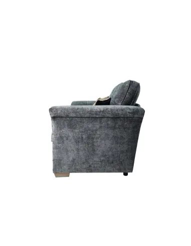 Quincy 3+1+1 Fixed Seater Sofa Set - Meridian Coal Fabric