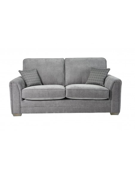 Oakland Fixed 3 Seater Sofa - Ascot Shark Fabric