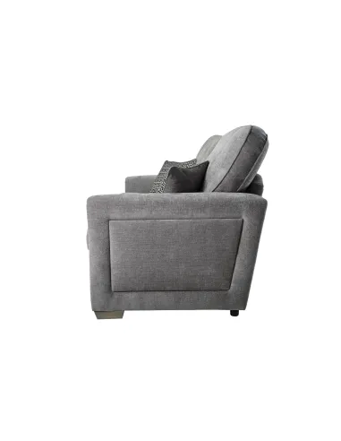 Oakland Fixed 3+1+1 Seater Sofa Set- Ascot Shark Fabric