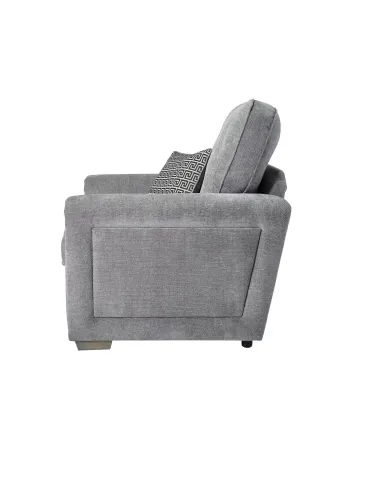 Oakland Fixed 3+1+1 Seater Sofa Set- Ascot Shark Fabric