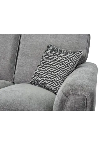 Oakland Fixed 3+2 Seater Sofa - Ascot Shark Fabric