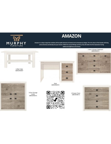 Amazon 2 Door 4 Drawer Sideboard