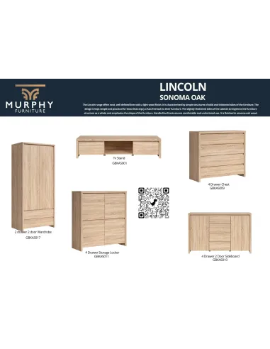 Lincoln TV Stand - Sonoma Oak