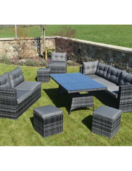 10 Piece Rattan Garden Furniture Set