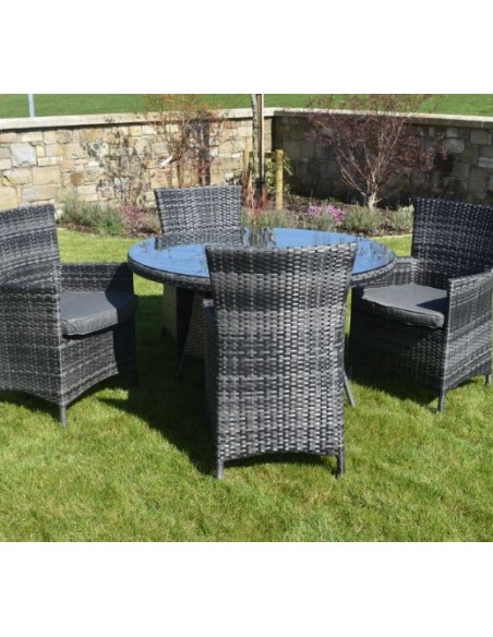 5 Piece Rattan Garden Furniture Set