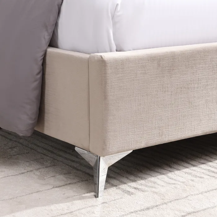 Mayo 5FT Bedframe - Beige Fabric
