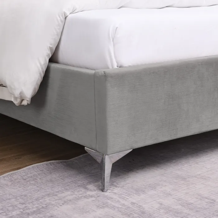 Mayo 5FT Bedframe - Grey Fabric