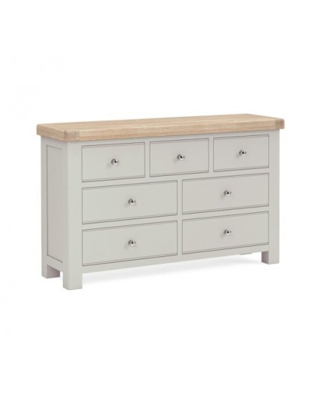 Salcombe 3+4 Drawer Chest - Light Grey