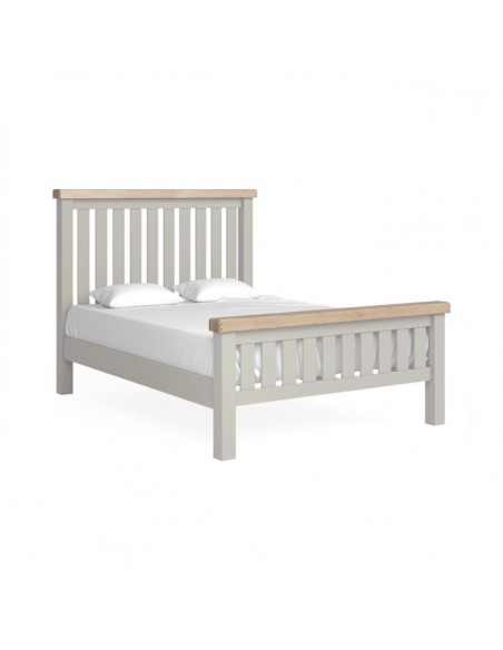 Salcombe 4FT6 Bedframe - Light Grey