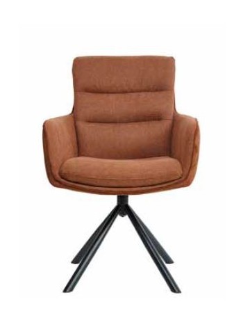 Vila Swivel Dining Chair - Tan