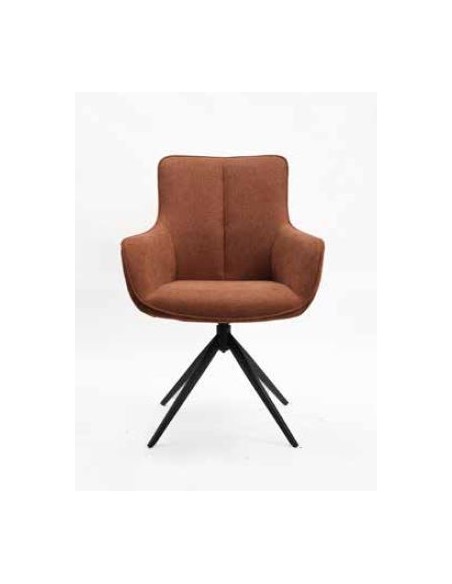 Atlas Swivel Dining Chair - Rust