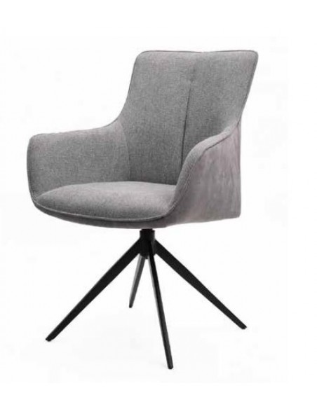 Atlas Swivel Dining Chair - Grey