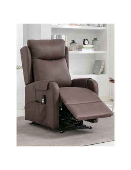 Corcoran Manual Tilt & Rise Armchair - Brown