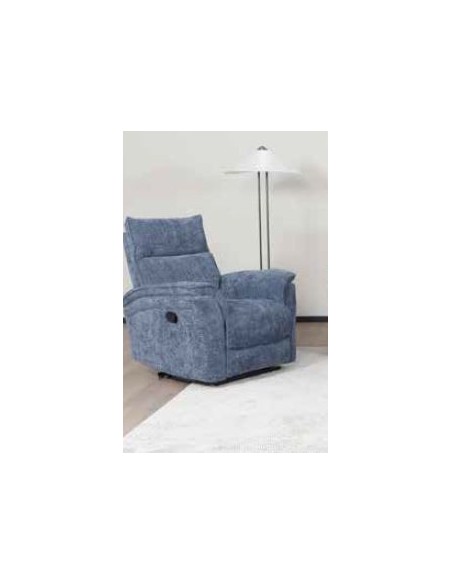 Alessia Manual Recliner Armchair - Blue