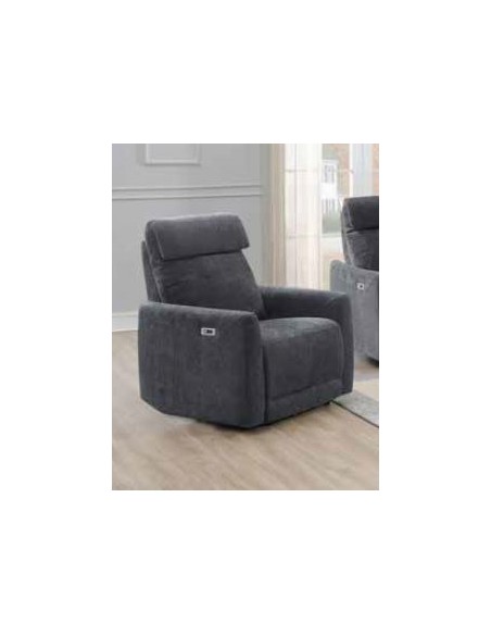 Zubaida Electric Recliner Armchair - Dark Grey