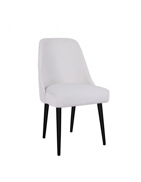 Diamond Stitch Back Dining Chair - Limestone Velvet