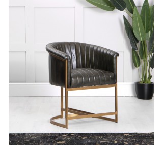 King Leather Dining Chair -...