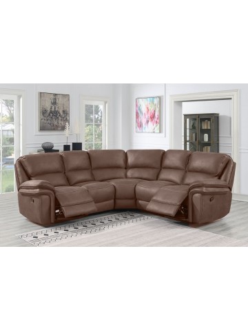 Genet Corner Sofa - Chestnut