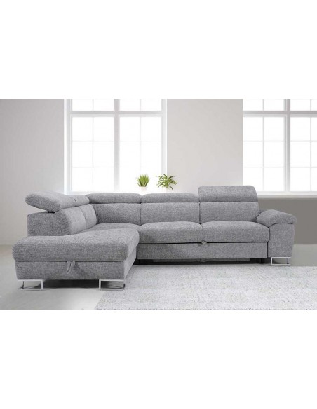 Roma LHF Corner Sofa - Grey