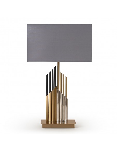 GT108011 Lamp - Black/Gold/Grey