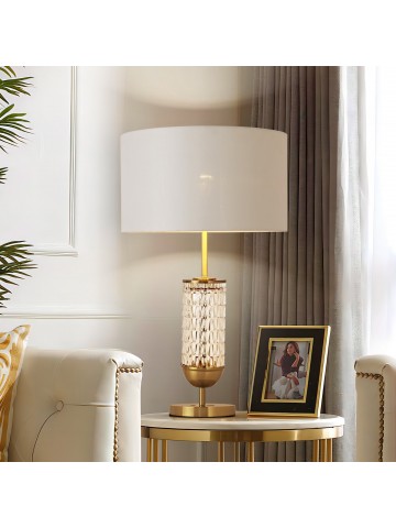 T108040A Lamp - Gold/White