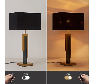 T209018W Lamp - Black/Gold