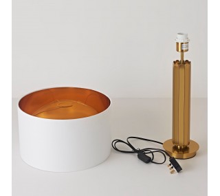 T209026 Lamp - Gold/White