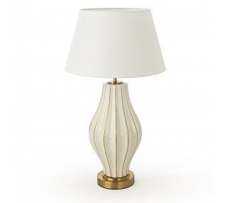 T2312 Lamp - Gold/Cream