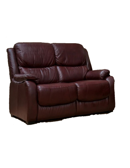 Emilio 2 Seater Fixed Sofa - Wine