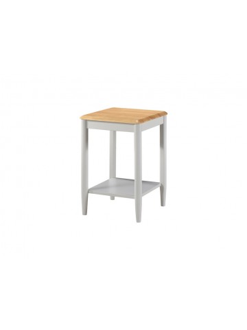 Altona End Table - Stone Grey/Light Oak