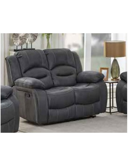 Alexandra 2 Seater Recliner Sofa - Slate