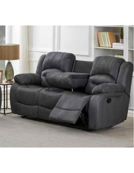 Alexandra 3 Seater Recliner Sofa - Slate