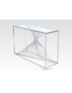 Calabria Console Table - Glass/Stainless Steel 2